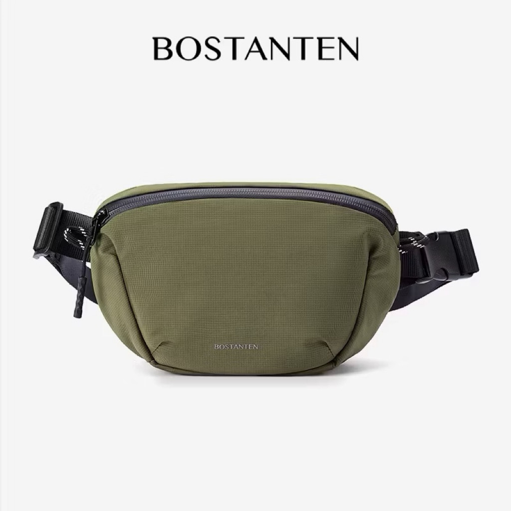 Bostanten Waistbag Pria Slingbag Waterproof Tas Pinggang Selempang Ringan