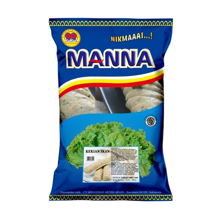 GO MANNA Kekian Ikan 500gr isi 36 pcs