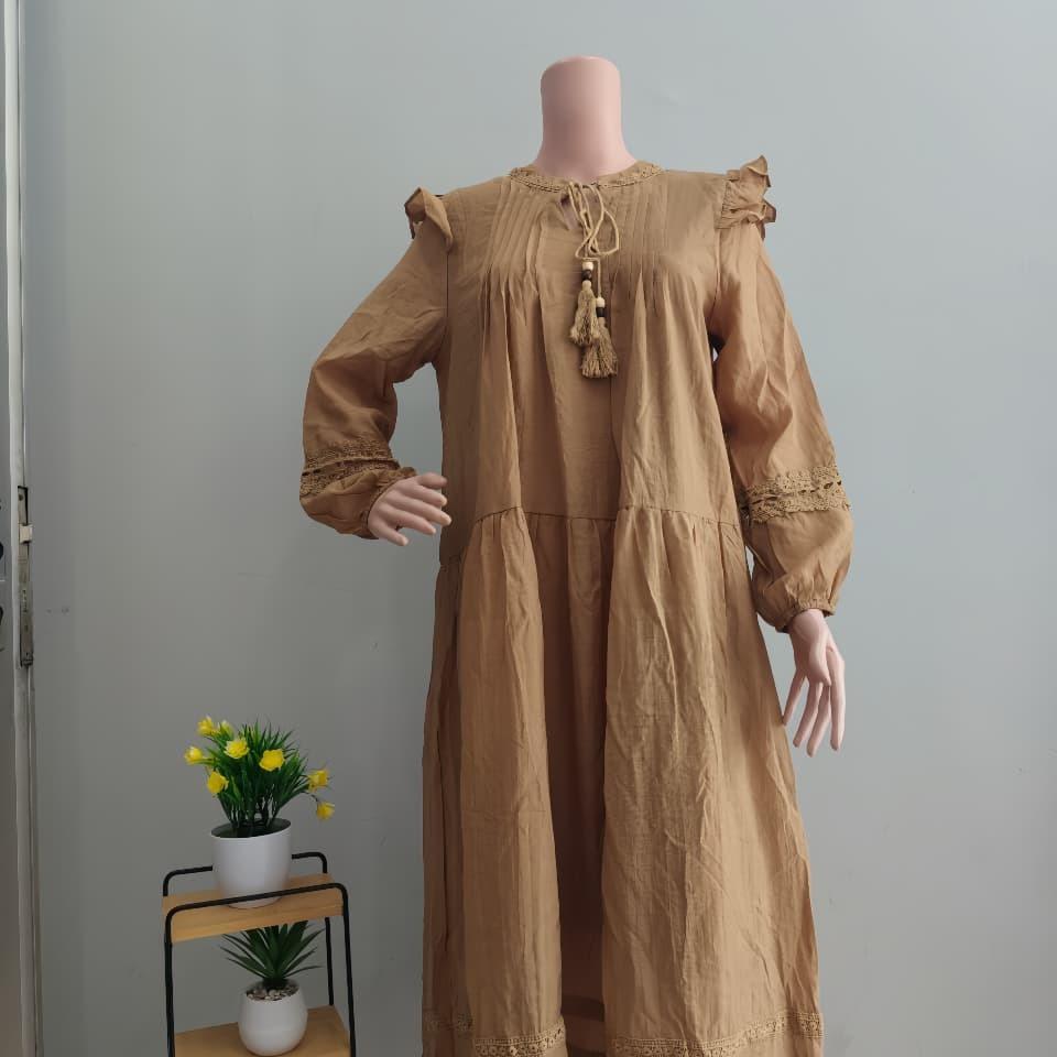 Dress Wanita Import Korean Style Gamis Wanita dengan Gaya Fashion Korea