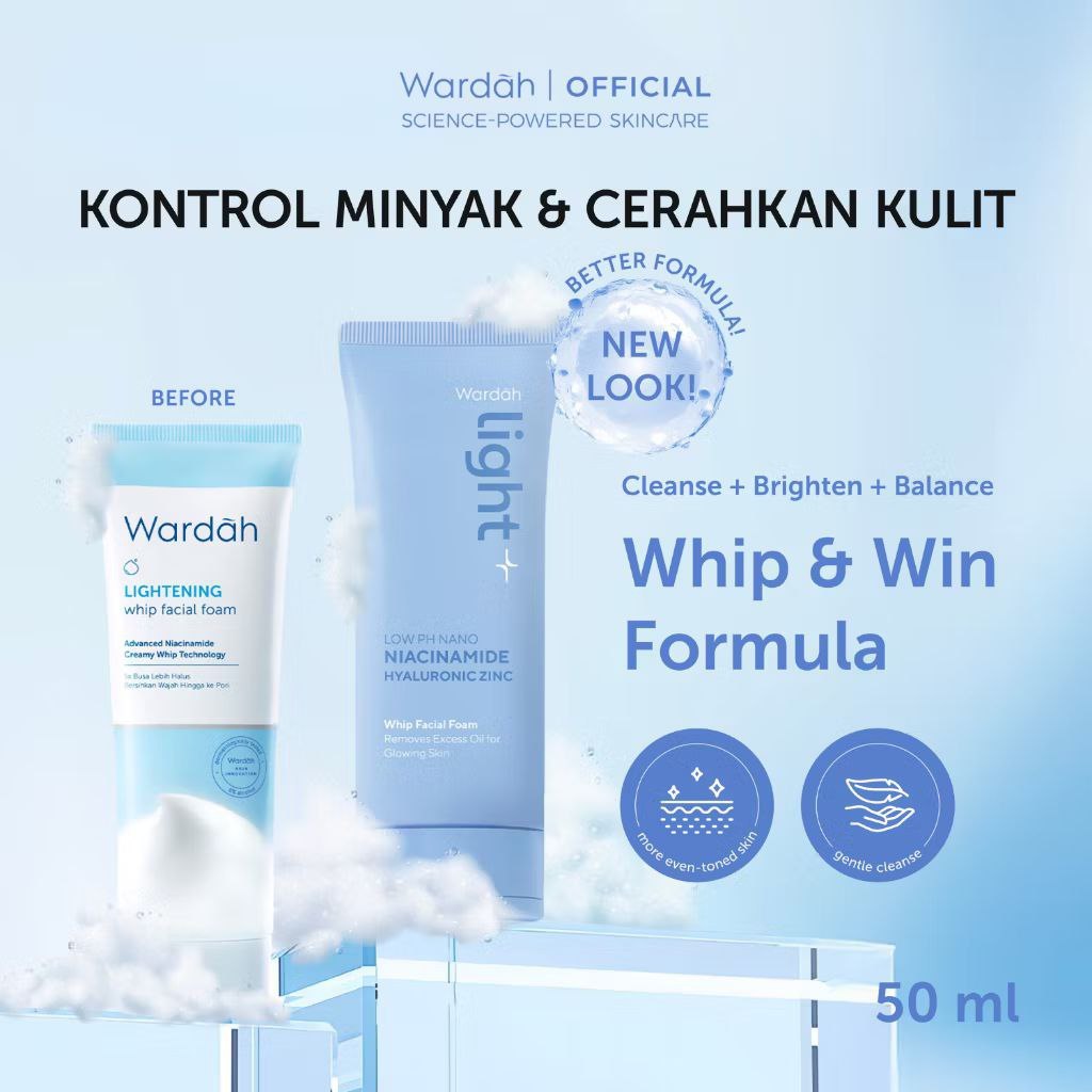 WARDAH LIGHTENING whip facial foam / Wardah lightening facial foam