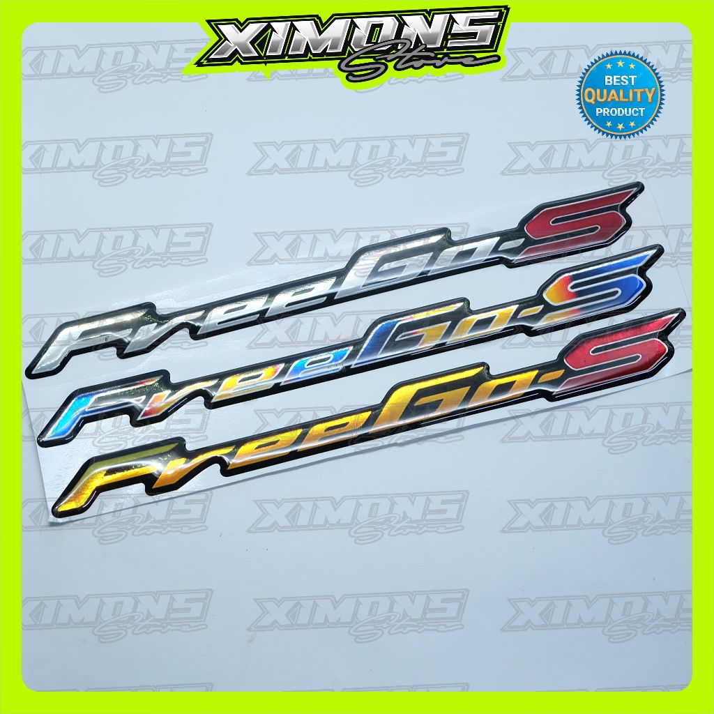 emblem timbul yamaha freego / sticker timbul yamaha freego / emblem yamaha freego s / emblem freego 
