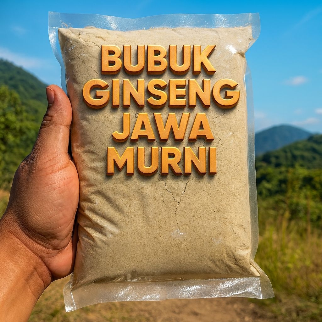 BUBUK GINGSENG JAWA ASLI HERBAL  SERBUK GINGSENG ALAMI
