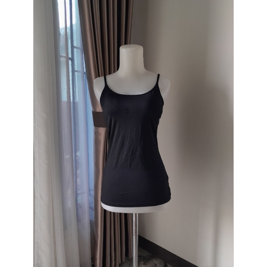 Tanktop Cup Bra Hitam, Tanktop Bra Hitam