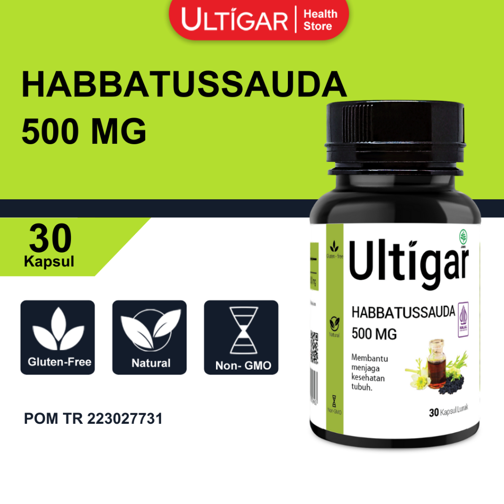 Ultigar Habbatussauda 500 mg ISI 30 KAPSUL LUNAK