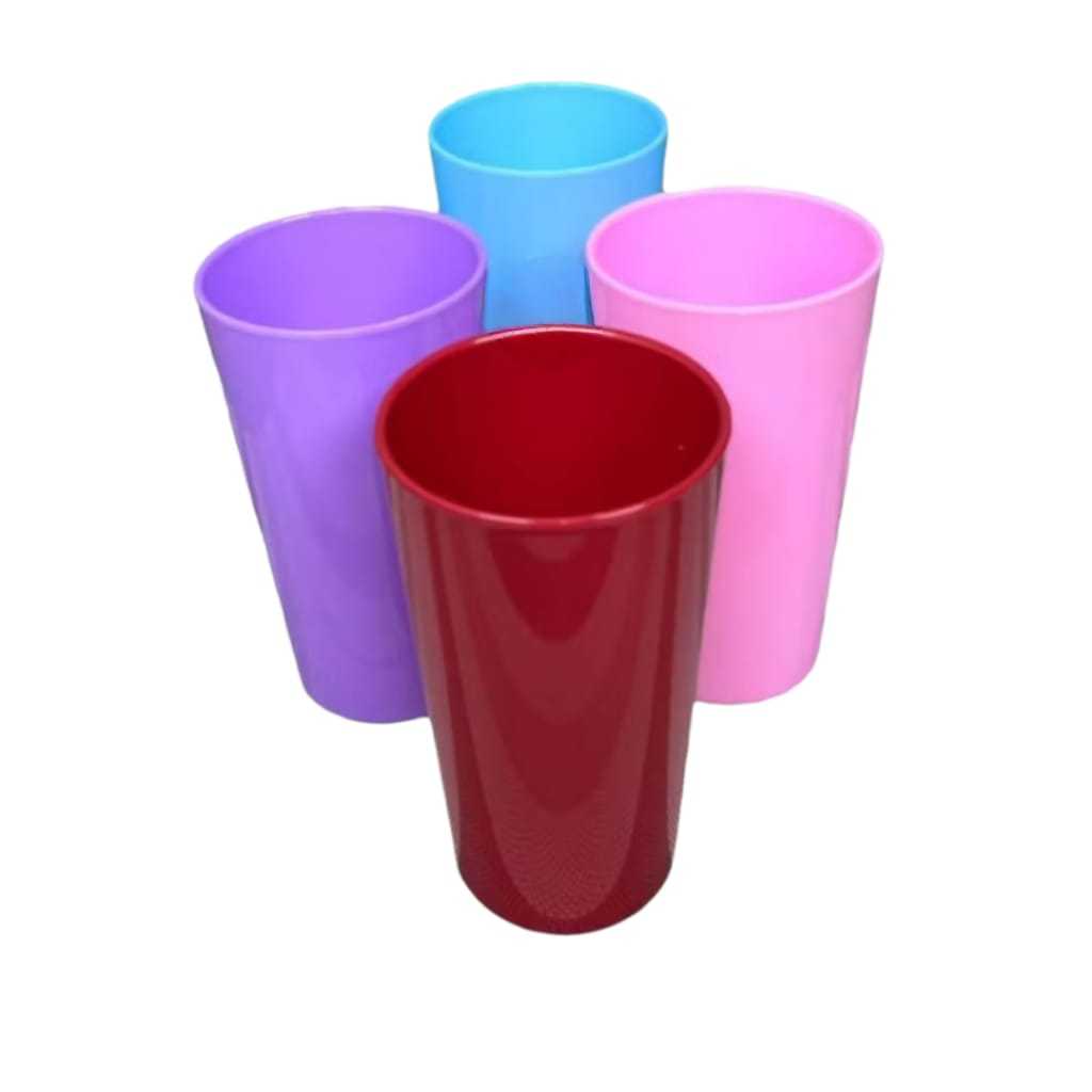 PROMO 3PCS Gelas Melamin 500ML /GELAS MILAMIN TANPA GAGANG WARNA WARNI