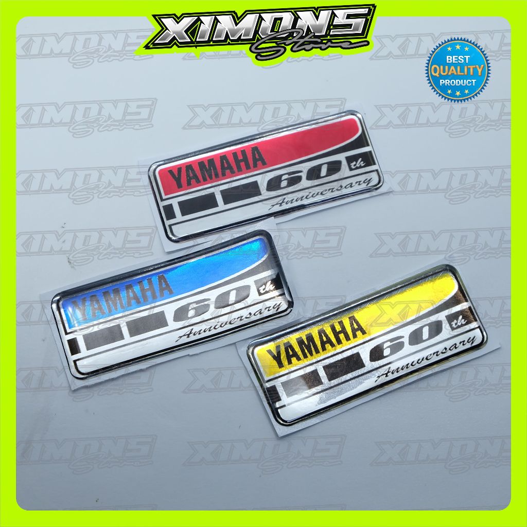 emblem timbul 60th anniversary yamaha / emblem yamaha 60th anniversary