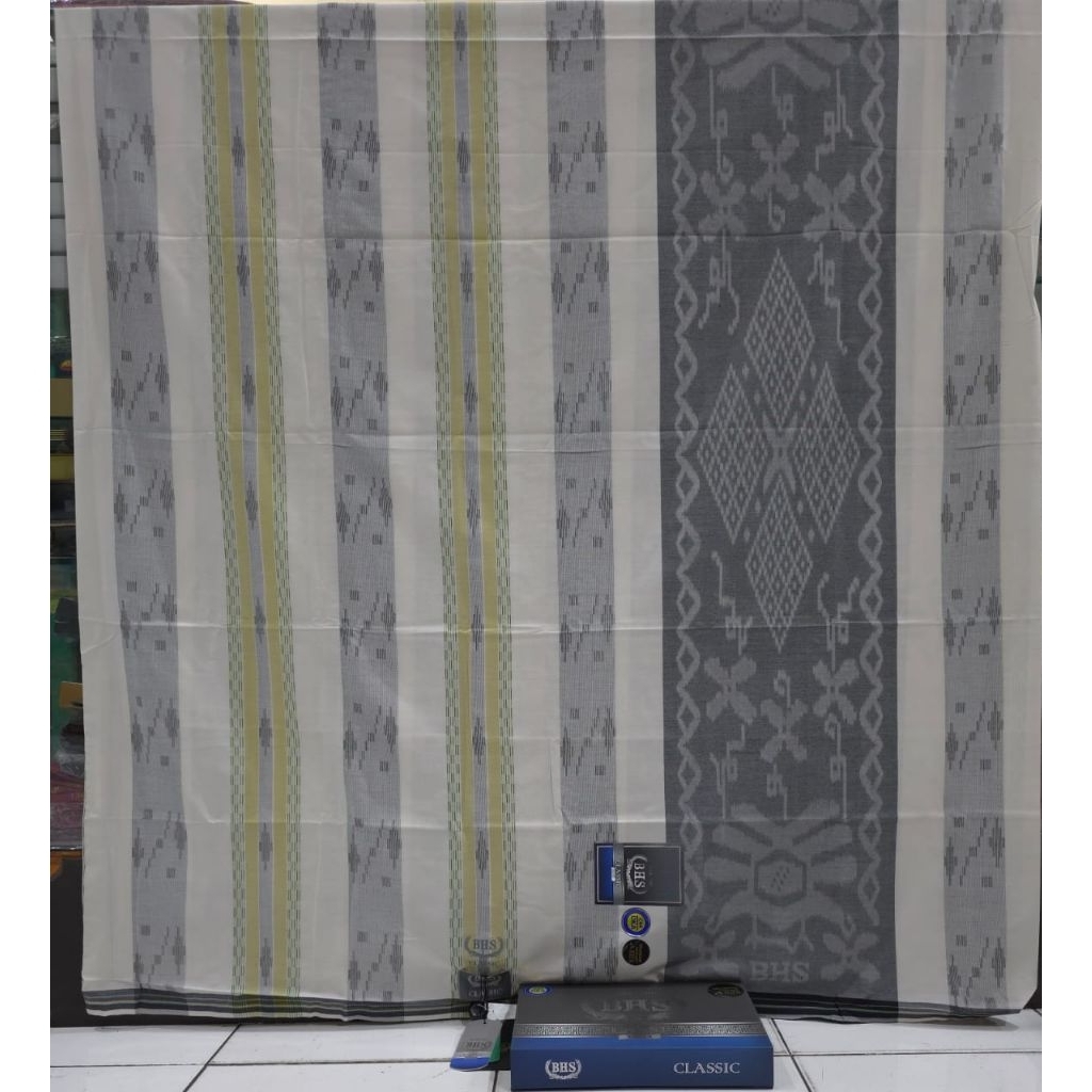 Sarung BHS Classic Motif KWG DOBBY LMP DKA Mix Silver