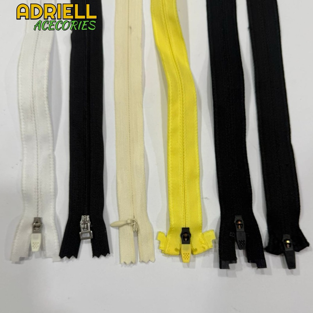 RESLETING JAKET KAMISOL NO 3,ZIPPER KEBALIK KEPALA KARET