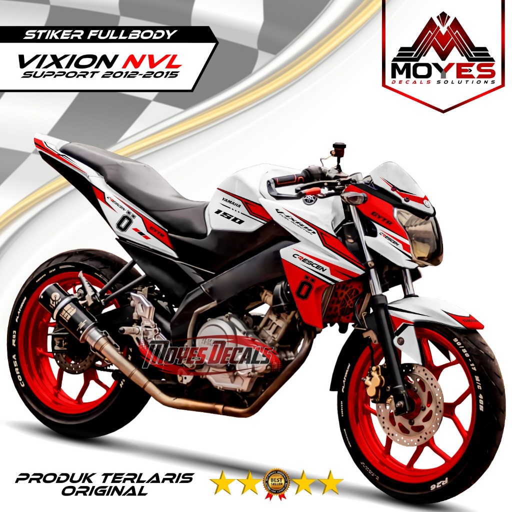 TERBARU Decal Vixion New Full Body Decal Vixion NVL Full Body Stiker Vixion NVL Full Body 2012 2013 