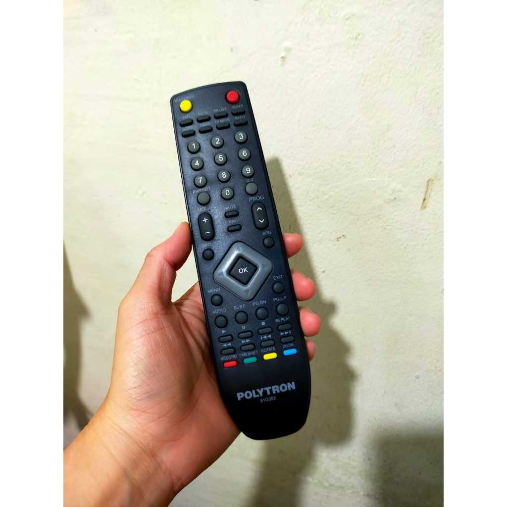 Remot Set Top Box Polytron DVB T2 PDV500 81G352 Ori