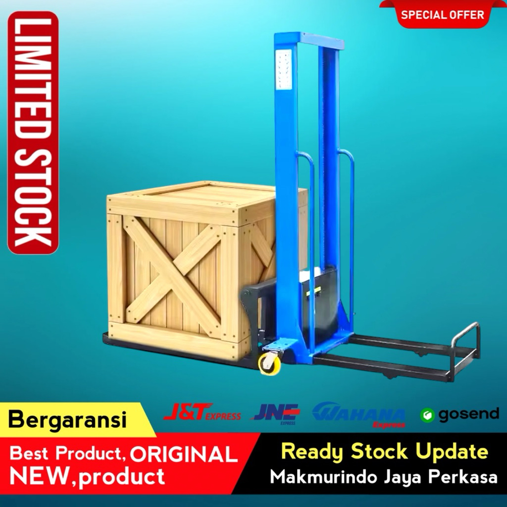 Forklift 1 ton / Forklift elektrik / Hand lift Elektrik / Forklift Portable / Hand Stacker / Hand Li