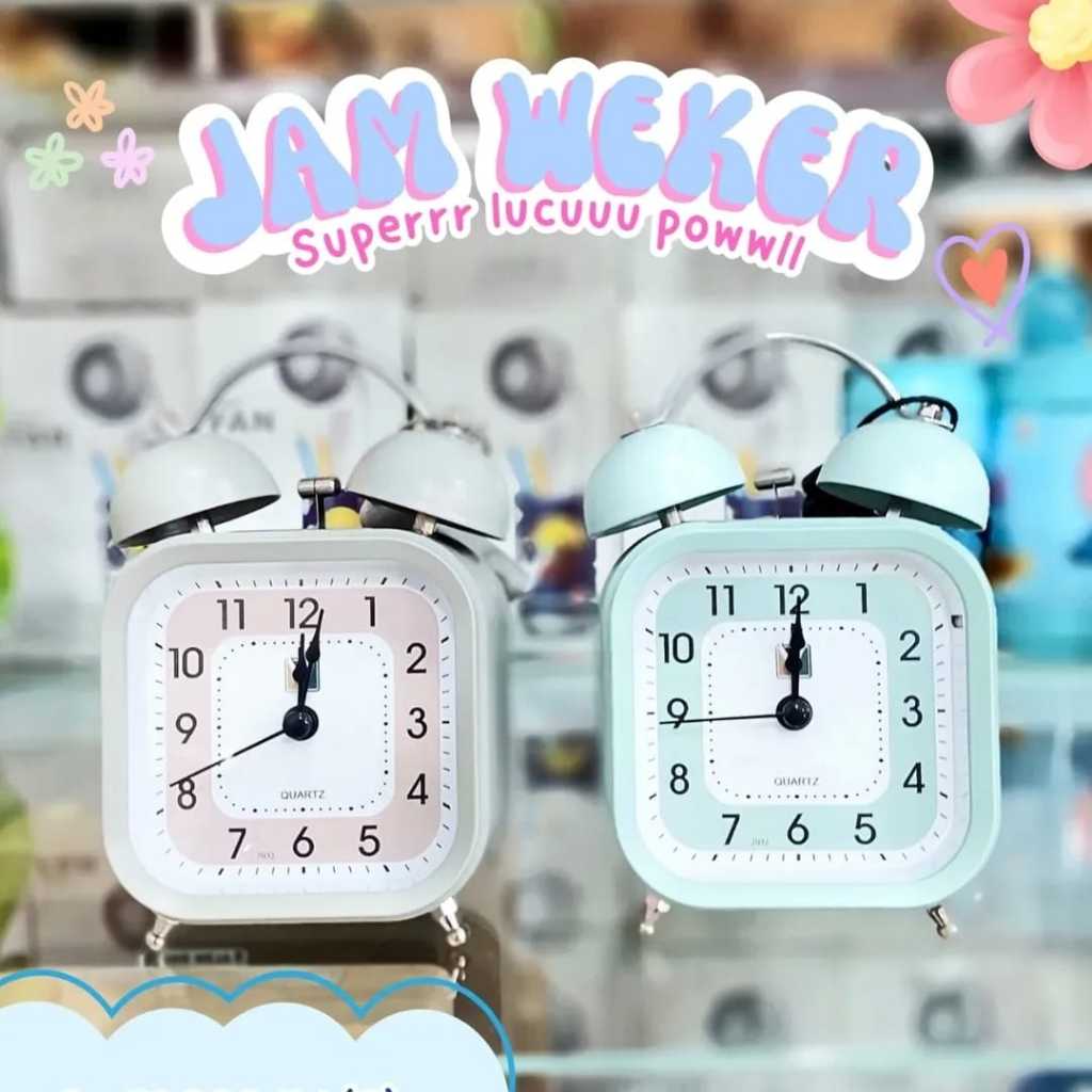 Jam Weker Alarm Kring 7032 / Jam Meja Kring / Dekorasi / Jam Alarm