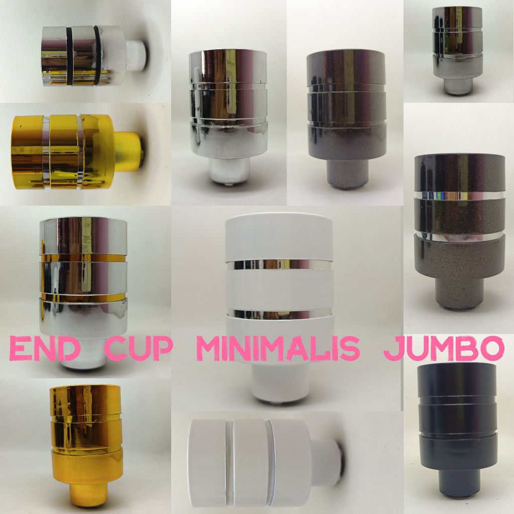 MINIMALIS JUMBO END CUP/ PENUTUP BATANG GORDEN MODEL MINIMALIS JUMBO