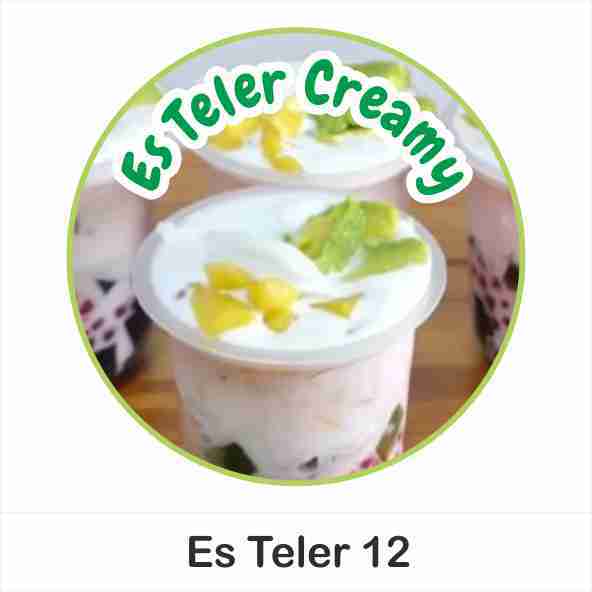 [ COD ] 160pcs Stiker Es Teler Sultan Es Teler Creamy Label Cup V.2
