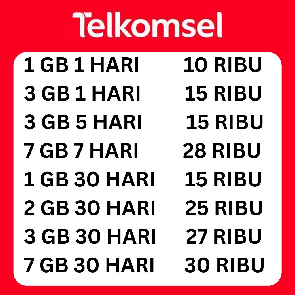 PROMO TERMURAH PAKET DATA TELKOMSEL