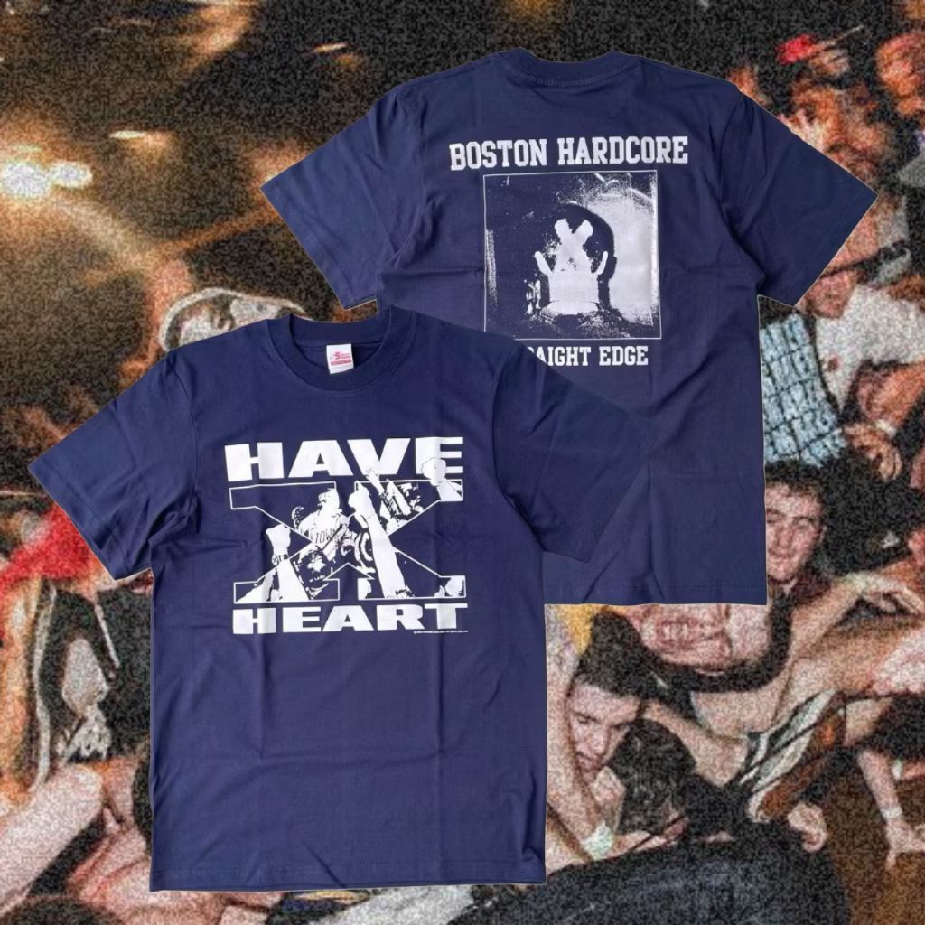 kaos band HAVE HEART - BOSTON HARDCORE (FANMADE) navy