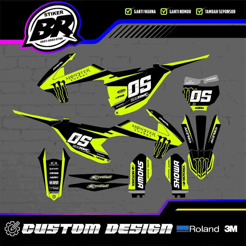 DECAL STIKER KTM 85 2020 - KTM 250 2017 - KTM 250 2020-2022 - KTM 85 2014-2016 - PREMIUM FULLBODY CU