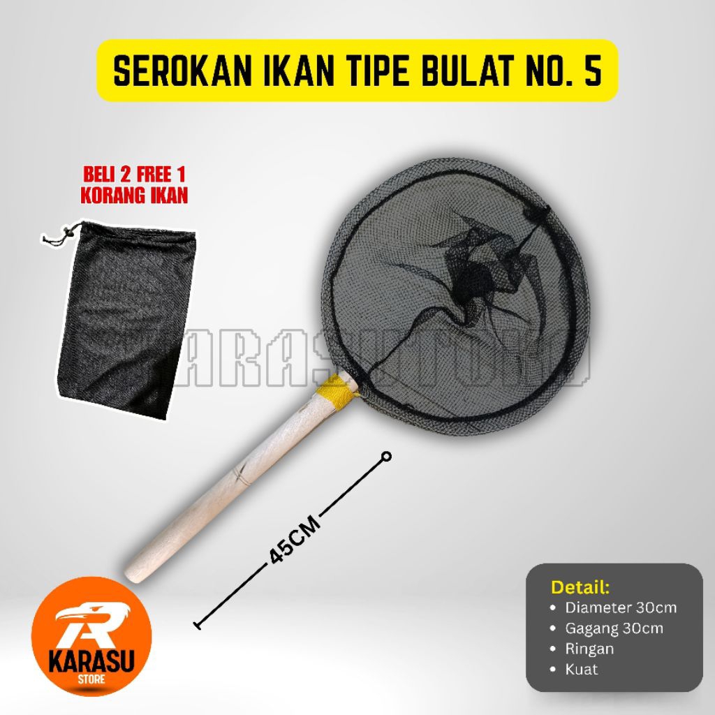 (BELI 2 DAPAT KORANG) SEROKAN IKAN SUPER KUAT DENGAN BERBAGAI UKURAN (KECIL, SEDANG, BESAR, SUPER BE