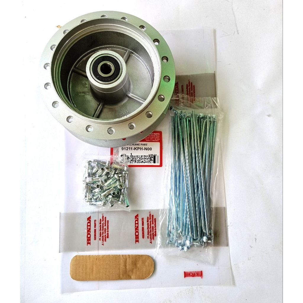 Paket tromol komplit+ jari jari 159 Honda Supra fit new kharisma Revo Blade