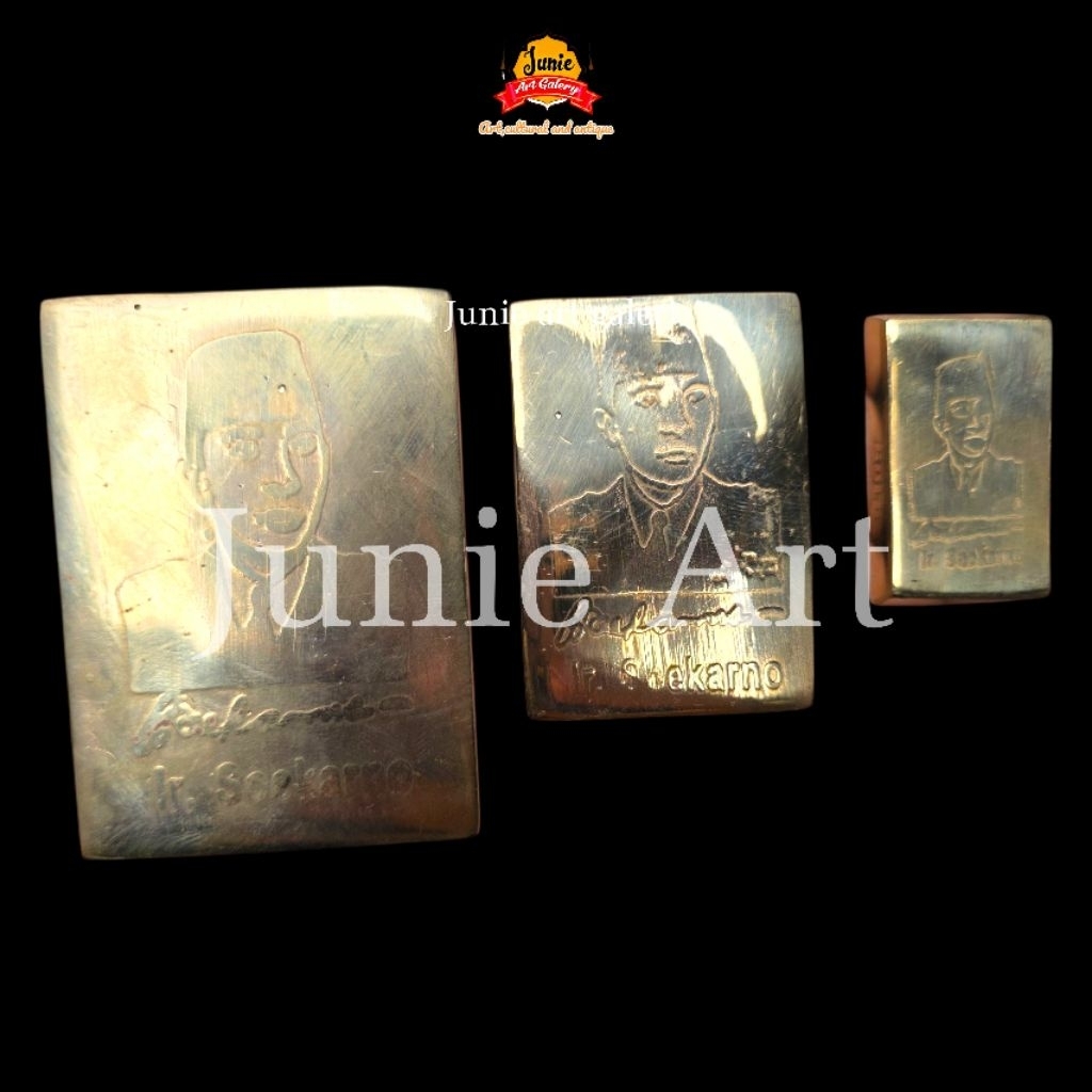 REPLIKA EMAS BATANGAN LOGAM MULIA SUKARNO BAHAN KUNINGAN