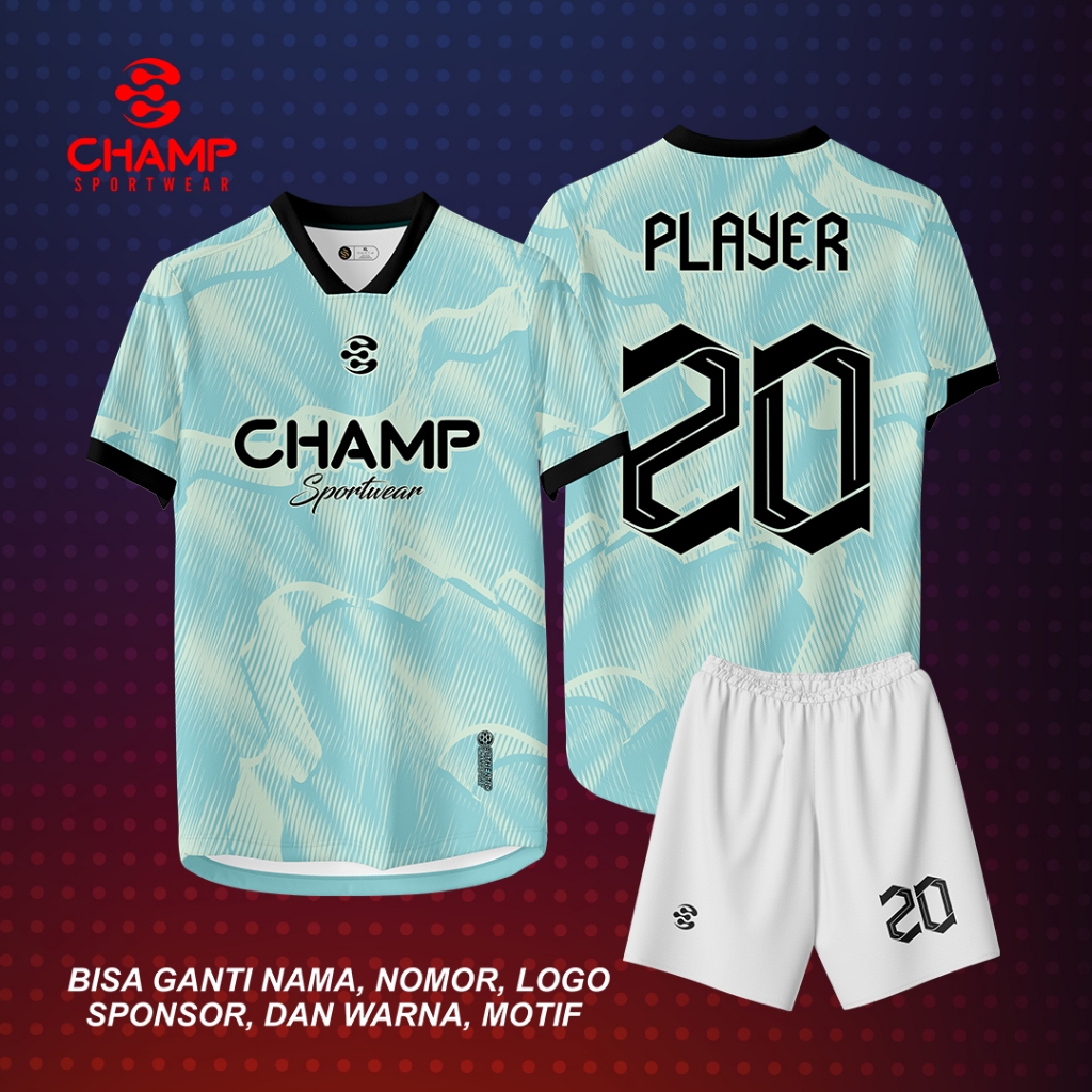 Jersey Futsal & Bola Full Printing Kostum Desain/Nama/Nomor/Logo PREMIUM