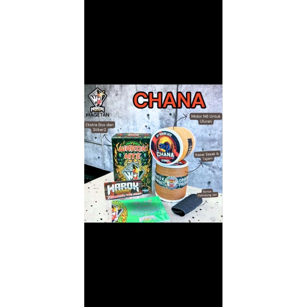 Gelasan Uluran SNEAKHEAD CHANA Strings By Warok Super  Tajam (Untuk Uluran)