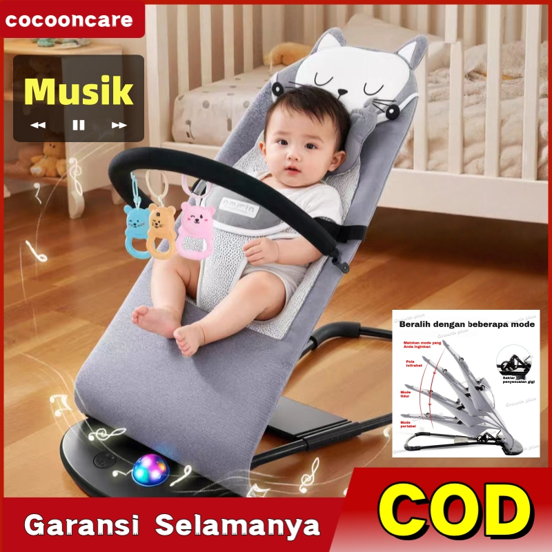 Ayunan Bayi Kursi Bouncer Bayi Lipat Otomatis Newborn Kado Bouncer Bayi Kursi Ayunan 0-3 Tahun