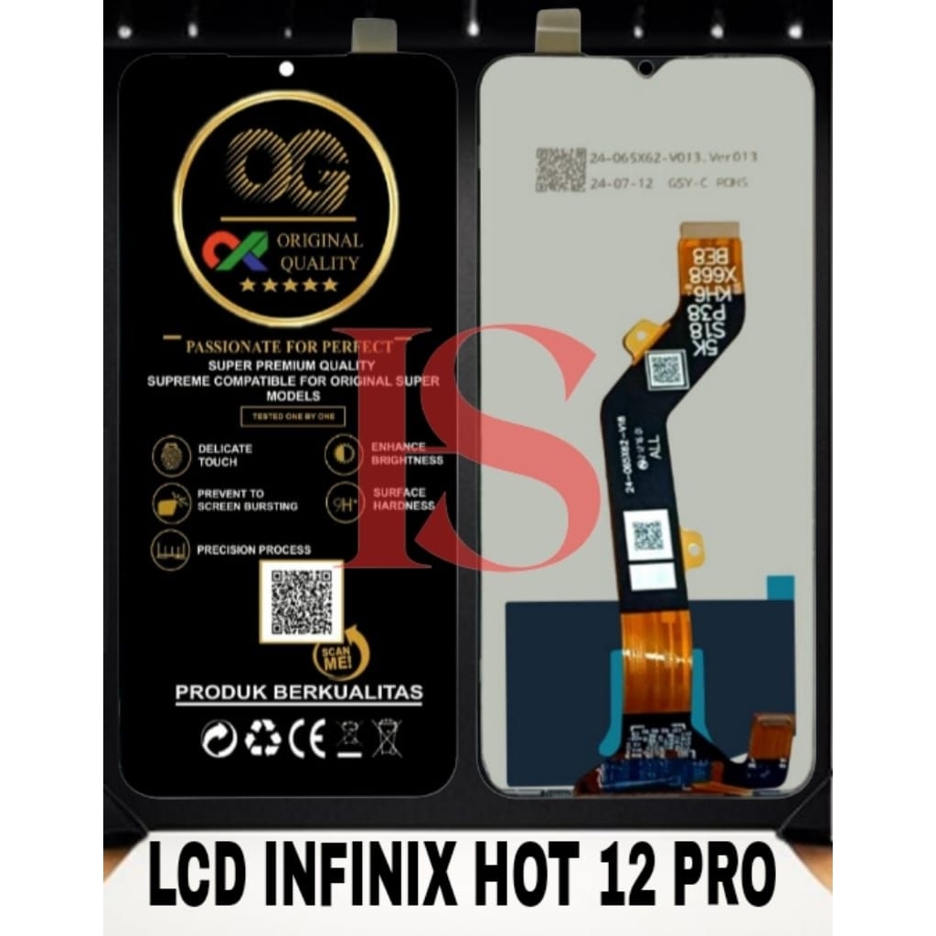 LCD INFINIX HOT 12 PRO PLUS FULLSET TOUCH SCREEN LCD INFINIX HOT 12 PRO LCD ORIGINAL