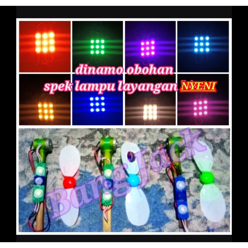 DINAMO OBOHAN spek lampu layangan NYENI - lampu kolong - lampu strip rgb - lampu layangan