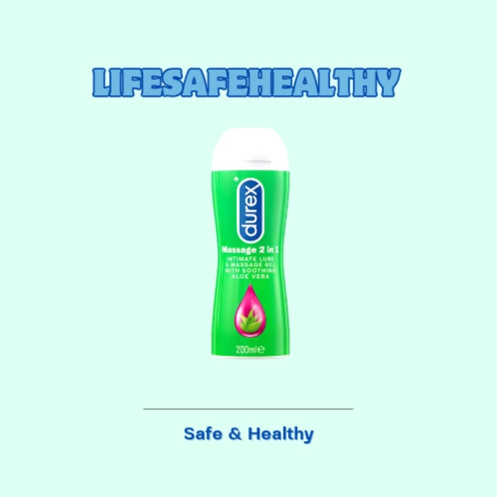 Durex Play Massage Pelumas Gel Seks Pria & Wanita 200ml Bottle - Lubricant Water Based