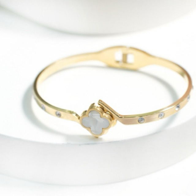 GELANG VC VC WHITE BANGLE TITANIUM 316L