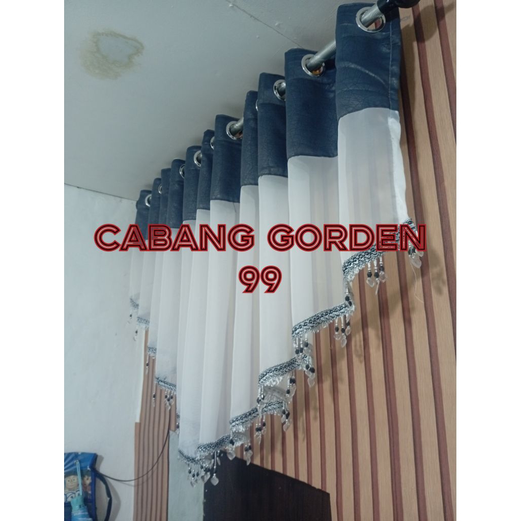 Poni Gorden Atas Pintu model' semokring panjang 3 meter hordeng Jendela pendek blackout import Rumba