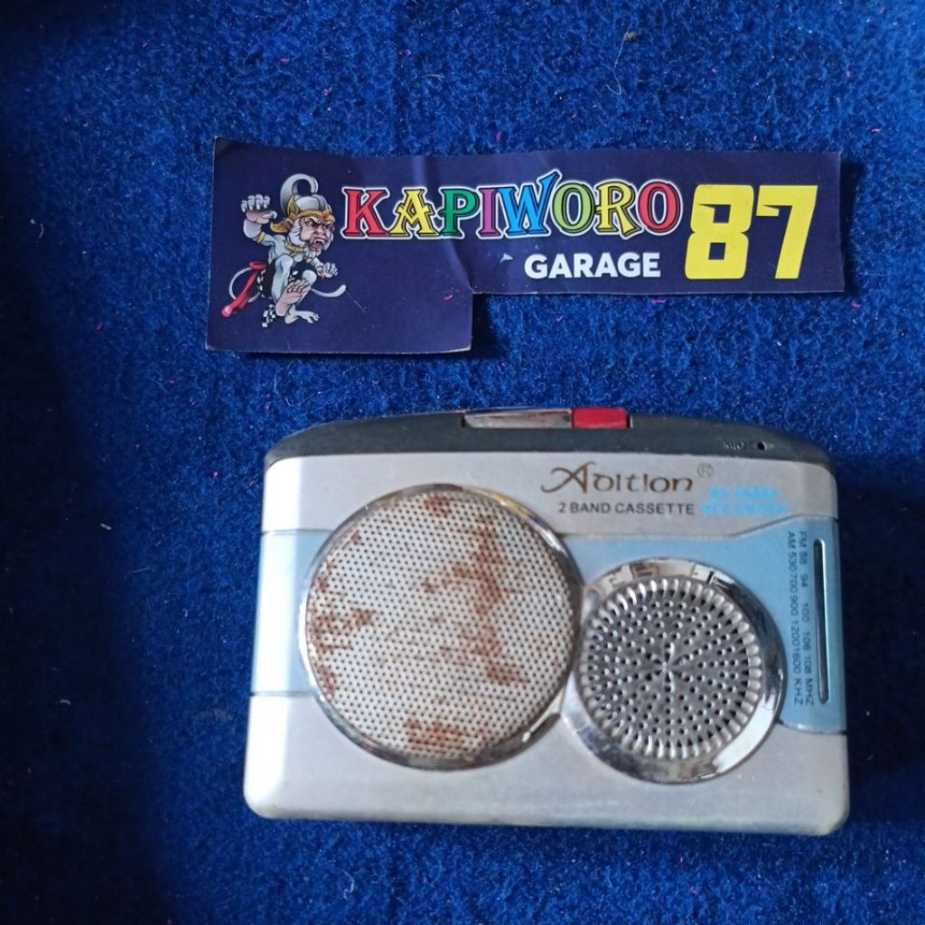 adition 2 band cassette recorder BS - 6688a bahan vintage