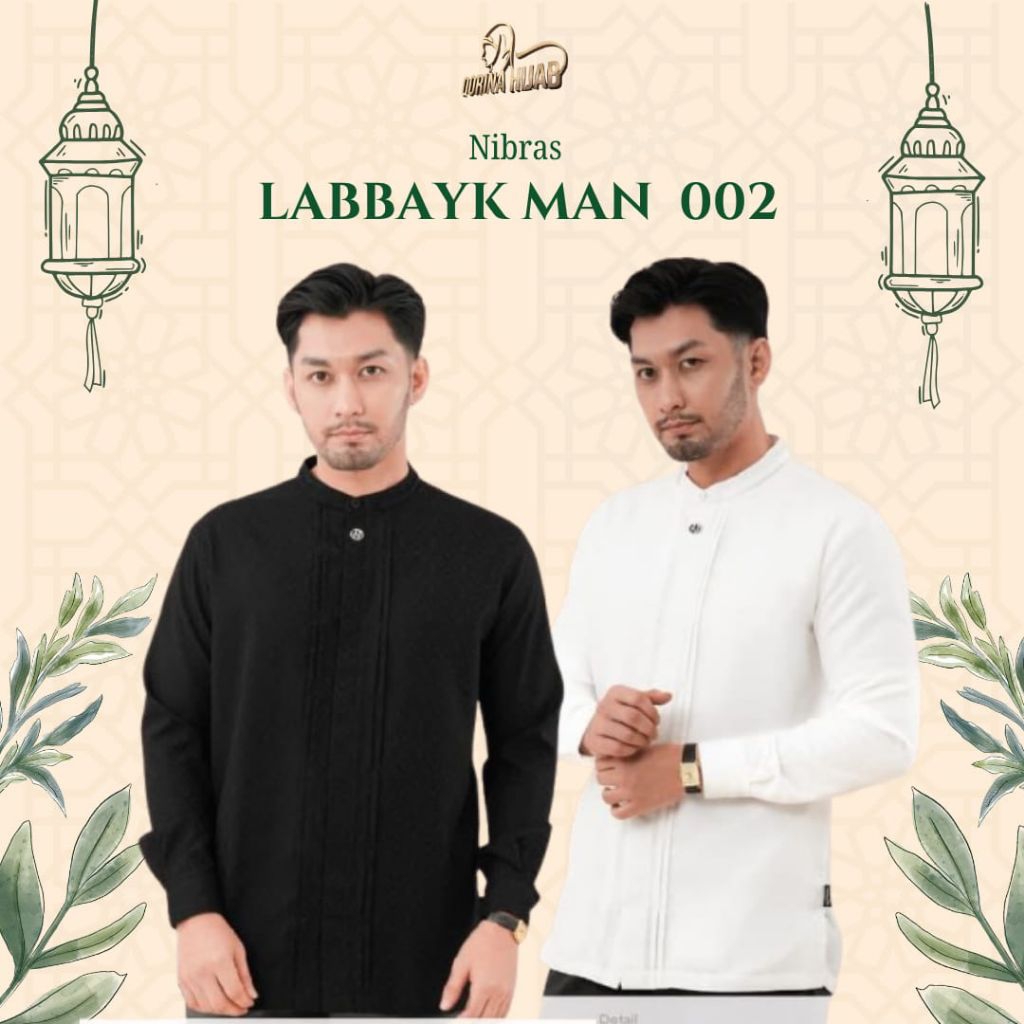 NIBRAS LABBAYK MAN 002 / NIBRAS PRIDE 2026 / Koko Putih / Koko Hitam / Koko Simple / Koko Polos
