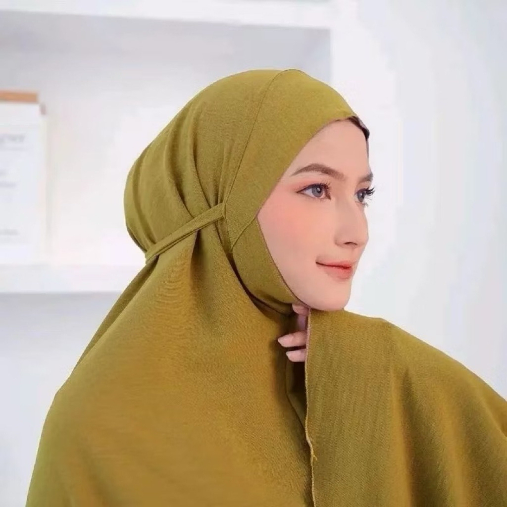JILBAB BERGO TALI CRINKLE DAGU JUMBO -SYARI&ELEGANT