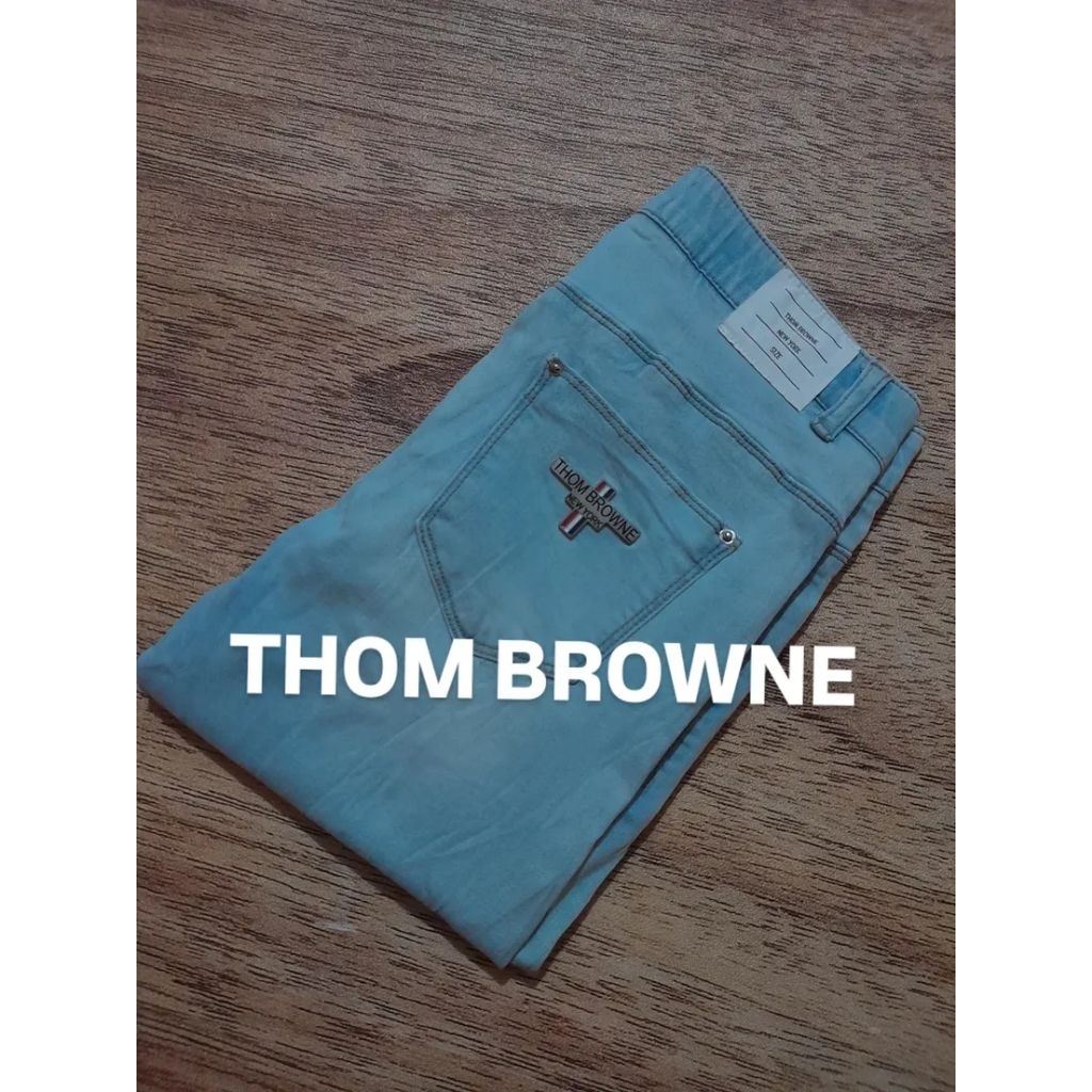 Jeans luxury THOM BROWNE bahan ngaret second/bekas/preloved