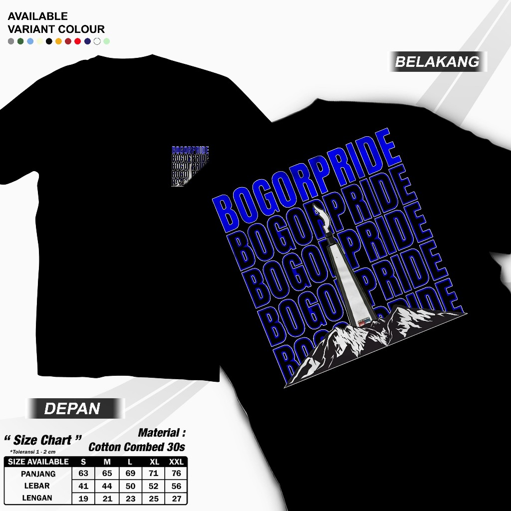 T-Shirt Kaos Bogor - Bogor Pride New - Cod Kaos Bogor - Bogor Culture
