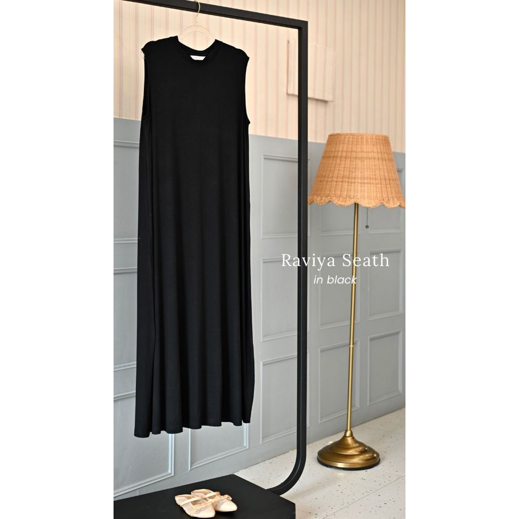 NAIA BASIC - RAVIYA SEATH - INNER DRESS TANPA LENGAN - INNER KAOS WANITA SLEEVELESS