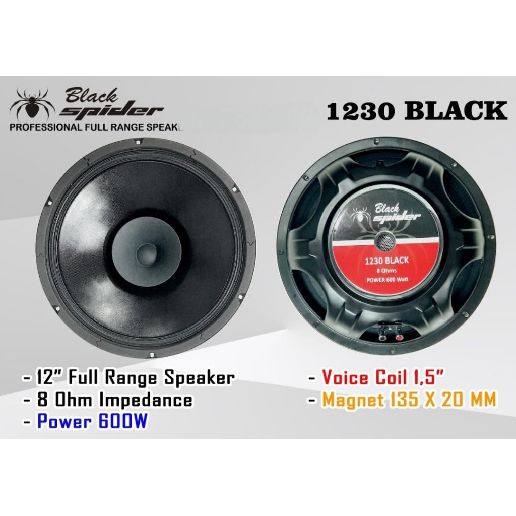 Speaker BLACK SPIDER 1230 Black