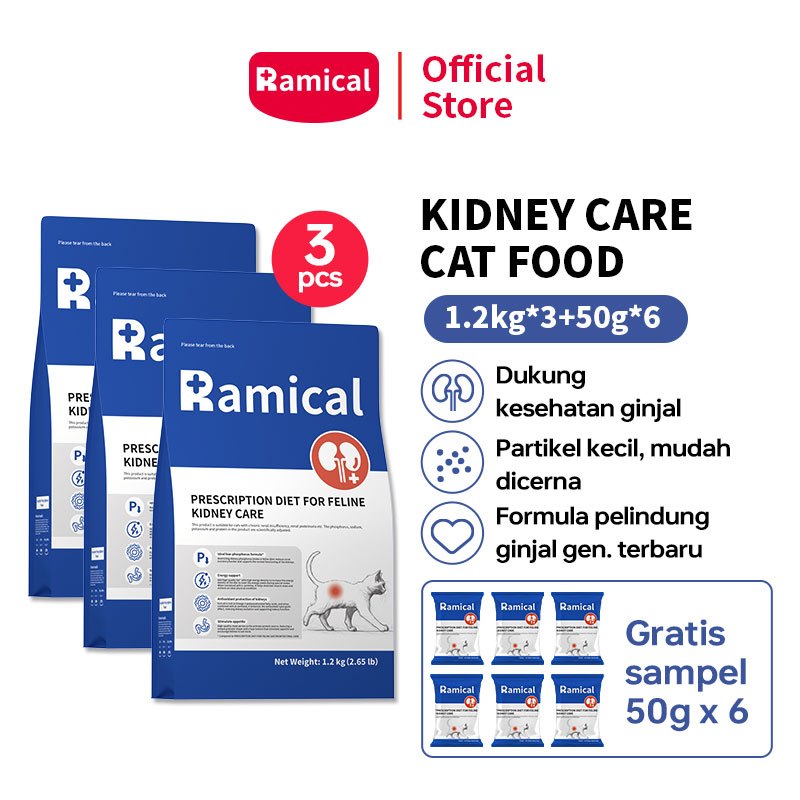 Ramical Kidney Care Cat Food 3.6kg / Renal Care / Makanan Kucing Kering / Dewasa & Senior Kucing