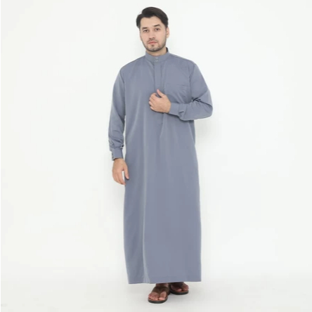 Gamis Pria Lengan Panjang Manset Baby Silk