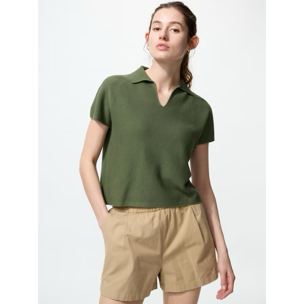 Women Uniqlo Polo Shirt Skipper
