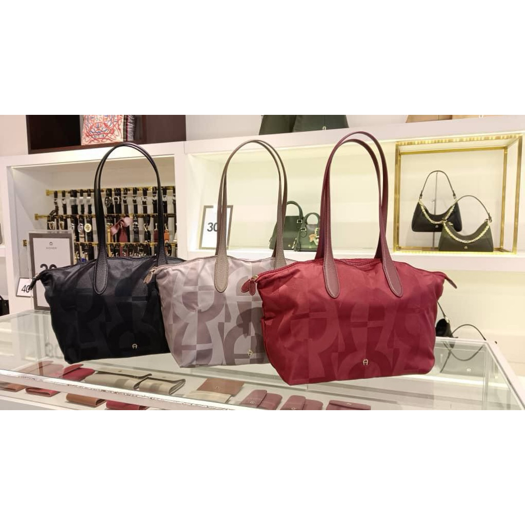 Aigner Authentic Viaggio nylon tote bag M