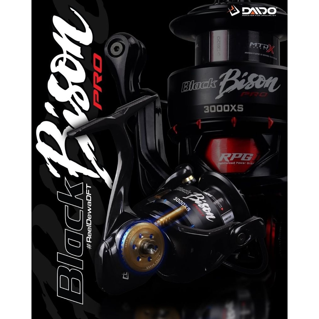 REEL DAIDO BLACK BISON PRO 2000 3000 POWER HANDLE