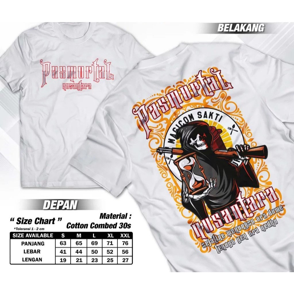 ABASTORE.IDN KAOS Pasmortal Nusantara Perguruan Magicom Sakti Tshirt