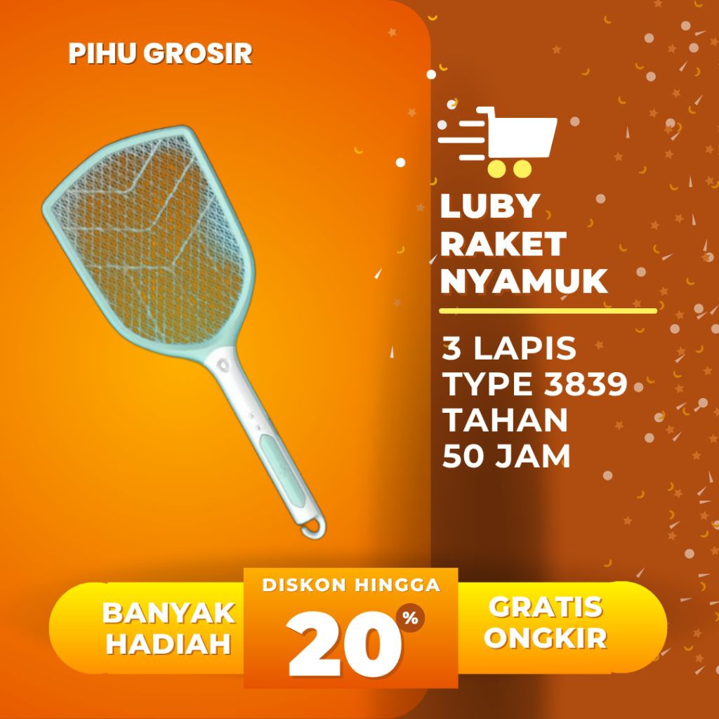 Luby Raket Nyamuk Luby type 3839