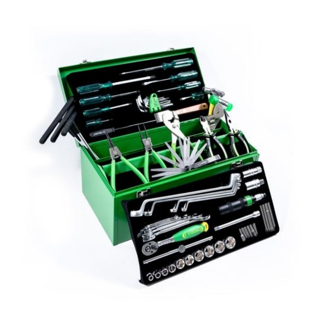 TEKIRO TOOL KIT MEKANIK BENGKEL 59PCS TOOL SET YAMAHA MECHANIC TOOLS 59 PCS BOX BESI