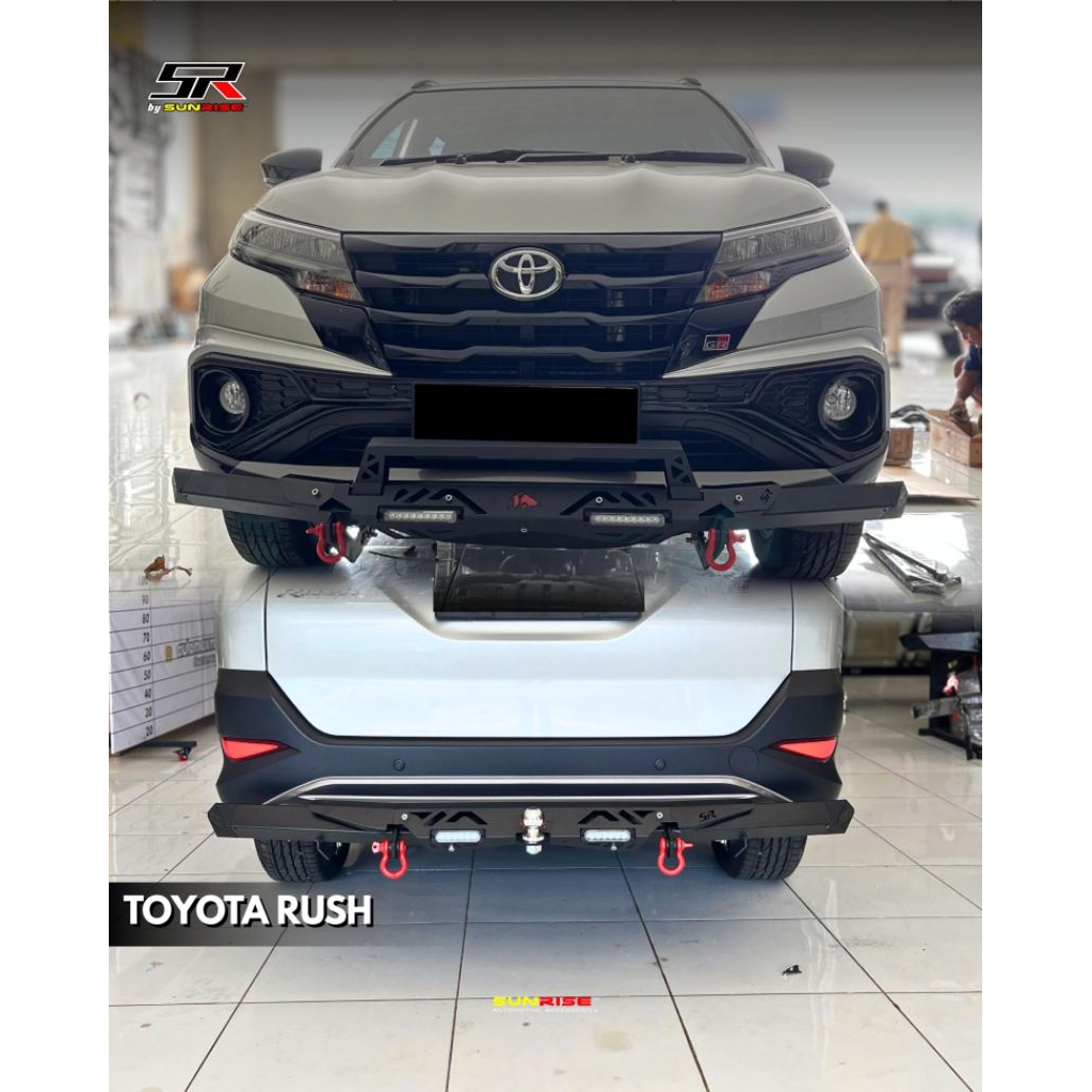 paket Towing tanduk pengaman bemper depan dan belakang mobil new rush model raptor