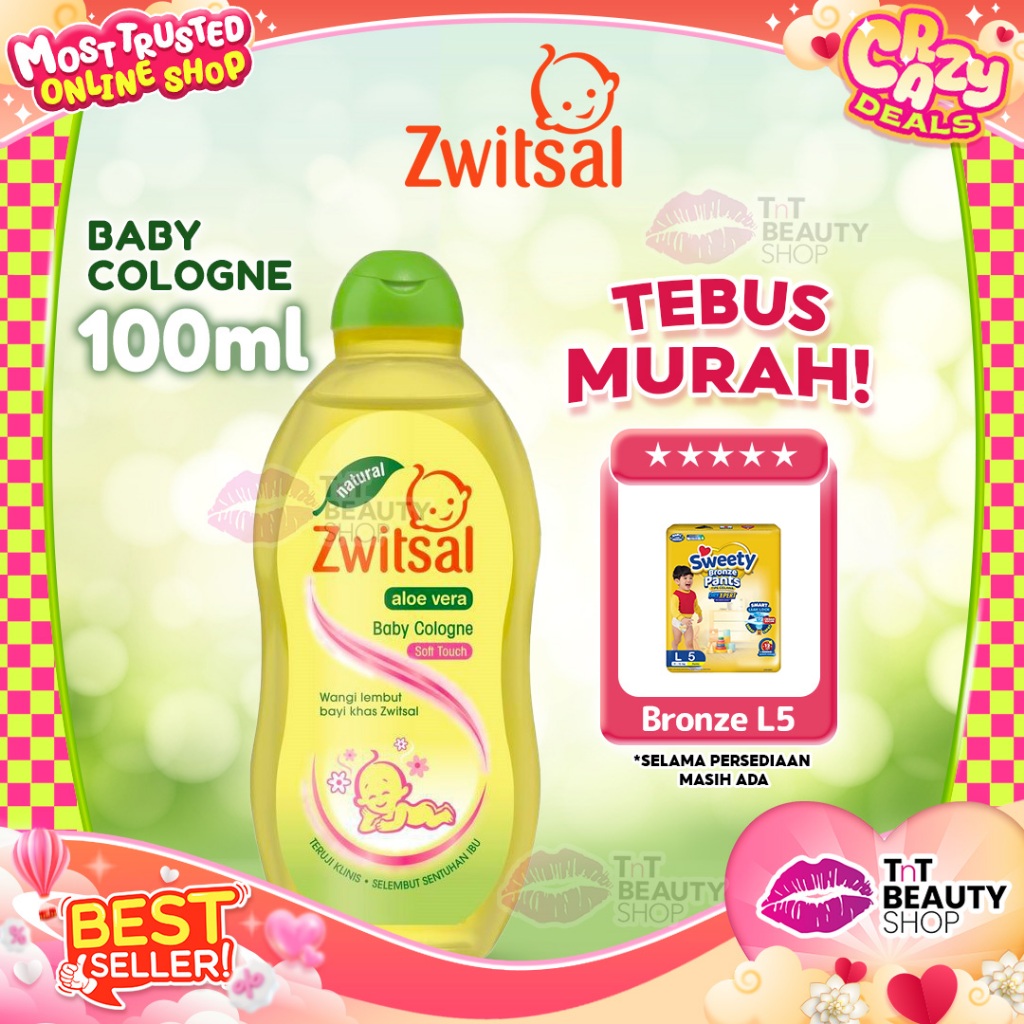 Zwitsal Baby Cologne Soft Touch - Perawatan Bayi Natural Cologne Anak 100Ml | TnT Beauty Shop