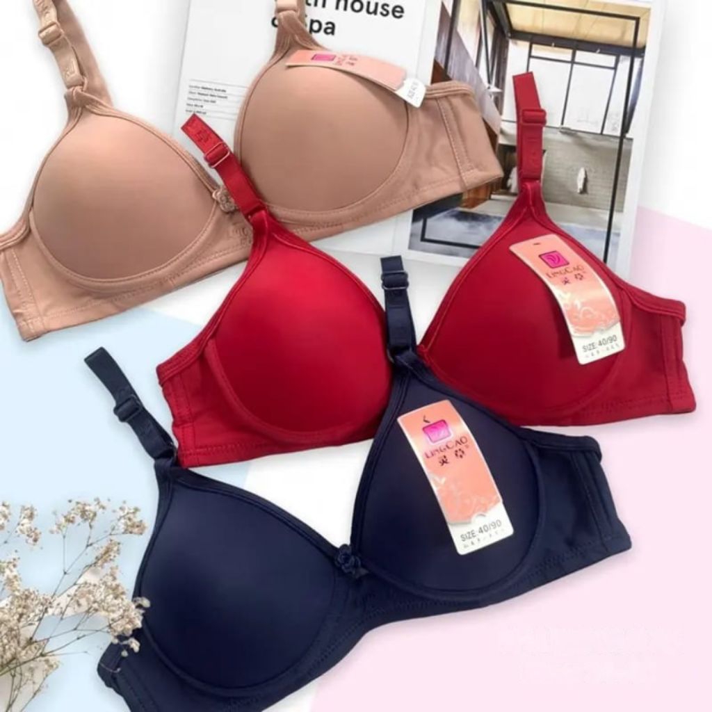 PROMO bh isi 3 pcs murah / bh dewasa isi 6 pcs/bh6pcs/ bh  tanpa kawat / bh wanita  tebal / bh sport